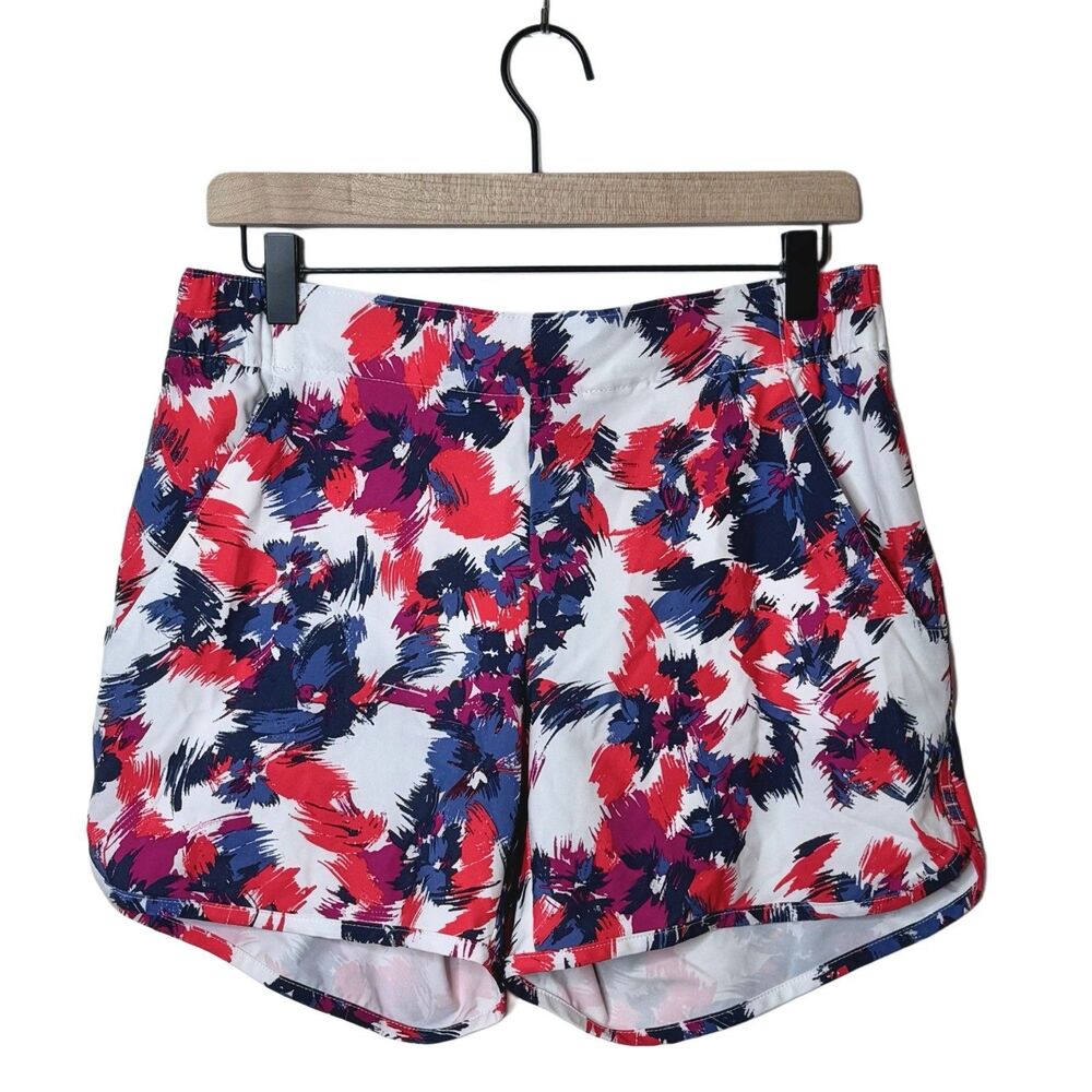 Columbia‎ Sandy River II Womens Sz. M Abstract Pull On Shorts 5” Inseam Outdoor